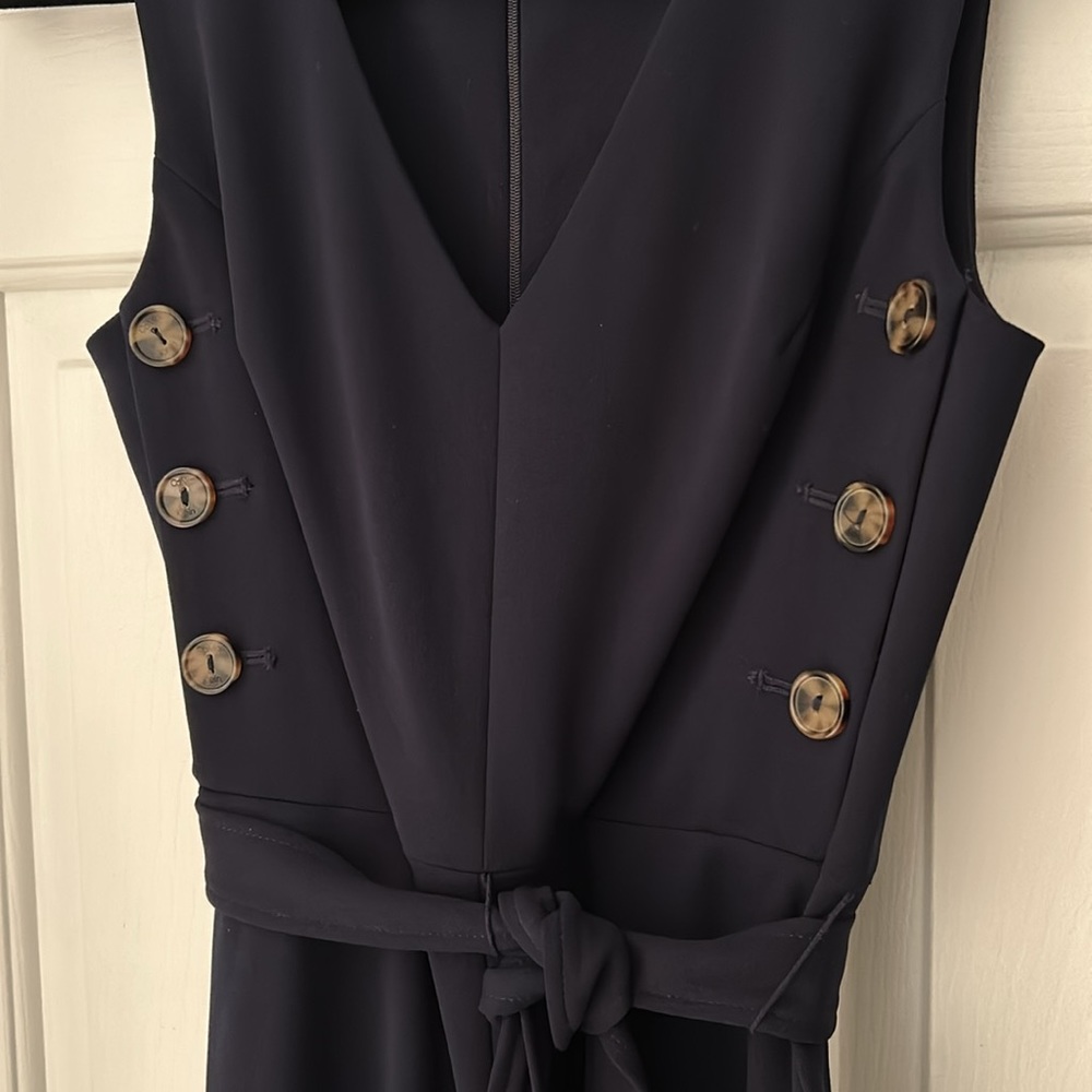 Calvin Klein navy blue midi dress size 4 - Picture 5 of 8